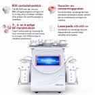 6in 1 80K Radiofrequentie-Cavitatieapparaat met Lipolaser-Pads – Ultrasoon Afslanksysteem en Lichaamsmassageapparaat voor Vetverbranding en Cellulite