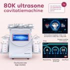 6in 1 80K Radiofrequentie-Cavitatieapparaat met Lipolaser-Pads – Ultrasoon Afslanksysteem en Lichaamsmassageapparaat voor Vetverbranding en Cellulite