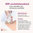 6in 1 80K Radiofrequentie-Cavitatieapparaat met Lipolaser-Pads – Ultrasoon Afslanksysteem en Lichaamsmassageapparaat voor Vetverbranding en Cellulite