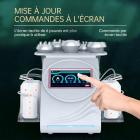 Machine de cavitation par radiofréquence 6 en 1 80K, avec coussinets lipolaser, système d'amincissement du corps à ultrasons, masseur corporel contre la cellulite brûlant les graisses