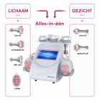 6in 1 80K Radiofrequentie-Cavitatieapparaat met EMS-Pads – Ultrasoon Afslanksysteem en Lichaamsmassageapparaat voor Vetverbranding en Cellulite