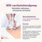6in 1 80K Radiofrequentie-Cavitatieapparaat met EMS-Pads – Ultrasoon Afslanksysteem en Lichaamsmassageapparaat voor Vetverbranding en Cellulite