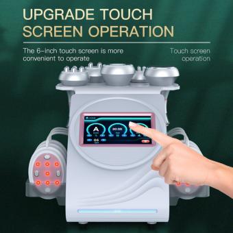 Máquina de cavitación por radiofrecuencia 6 en 1 de 80K con almohadillas EMS, sistema ultrasónico de adelgazamiento corporal, masajeador corporal para quemar grasa y combatir la celulitis.