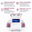 FREYARA Machine de Cavitation par radiofréquence 6 en 1, 80K Ultrasons Appareil de Cavitation, masseur corporel pour brûler les graisses et la Cellulite