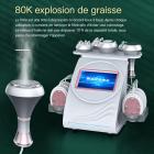 Machine de Cavitation par radiofréquence 6 en 1, 80K Ultrasons Appareil de Cavitation, masseur corporel pour brûler les graisses et la Cellulite