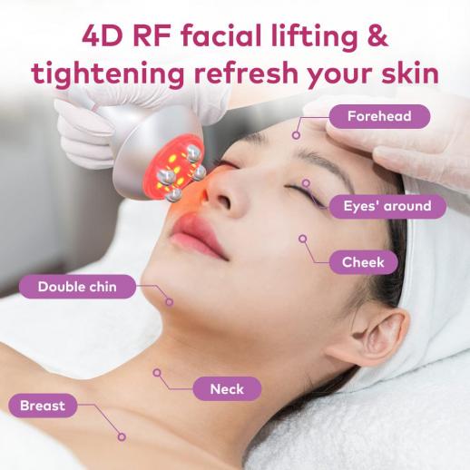 6in1 80K Radiofrequency Cavitation Machine, with EMS Pads, Ultrasonic Body Slimming System, Fat Burning Cellulite Body Massager