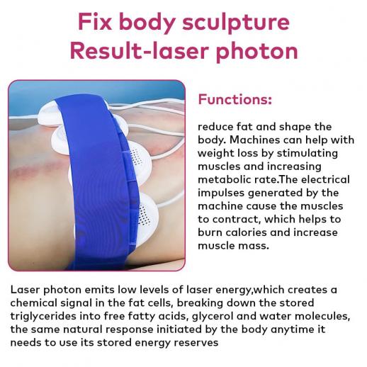 6in1 80K Radiofrequency Cavitation Machine, with EMS Pads, Ultrasonic Body Slimming System, Fat Burning Cellulite Body Massager