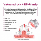 6in1 80K Radiofrequenz Kavitationsgerät, mit EMS-Pads, Ultraschall Körperschlankheits System, Fettverbrennung Cellulite Körpermassagegerät