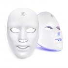 Light Therapy LED Face Mask 7 Color Light Treatment, 90 LED Beads, USB Rechargeable