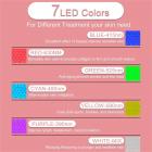 Light Therapy LED Face Mask 7 Color Light Treatment, 90 LED Beads, USB Rechargeable