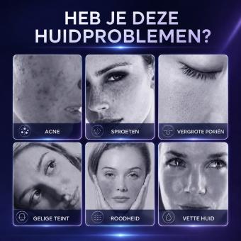 7-Kleuren LED-Lichttherapie Gezichtsverzorgingsapparaat met 225 LEDs – Fotodynamisch PDT Schoonheidsapparaat