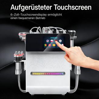 80K 11in1 Radiofrequenz Ultraschall Kavitationsgerät, mit EMS-Pads, Professionellem Ultraschall-Radiofrequenzgerät, Anti-Cellulite-Massagegerät für Salon-SPA