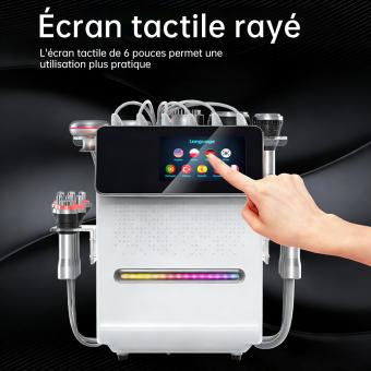 Machine de cavitation par radiofréquence 80K 11 en 1, Lipocavitation Machine avec coussinets EMS, système d'amincissement corporel à ultrasons professionnel, masseur anti-cellulite pour salon SPA