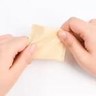 Tampons en coton en fibre de bambou et lingettes sèches douces, serviettes en bambou pour les soins de la peau et disques de coton, tampons démaquillants et nettoyants pour la beauté (180 unités/sac, 50 x 65 mm)