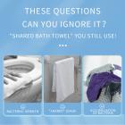 Disposable Bath Towel, Zero Addition, No Fluorescent Agent, No Brightener, Biodegradable (1pcs,70 X 140 cm)