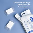 Wegwerpbare Gecomprimeerde Handdoeken, Ultrazacht, Chemievrij, Gemaakt met Natuurlijke Plantvezels (8 stuks/zak, 24 X 30 cm)