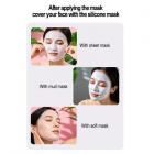 Couvre-masque en silicone 3D avec crochet d'oreille, empêche le masque de tomber et favorise l'absorption de l'essence du masque