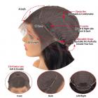 13x4 Lace Front Wigs Human Natural Hair, Straight, 180% Density, Pre Plucked Hairline, 24inch/60cm