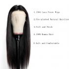 13x4 Lace Front Wigs Human Natural Hair, Straight, 180% Density, Pre Plucked Hairline, 24inch/60cm