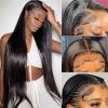 13x6 Lace Front Wigs Human Natural Hair, Straight, 180% Density, Pre Plucked Hairline, 16inch/40cm