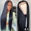 13x6 Lace Front Wigs Human Natural Hair, Straight, 180% Density, Pre Plucked Hairline, 26inch/65cm