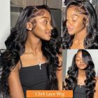 13x4 Lace Front Wigs Human Natural Hair, Body Wave, 180% Density, Pre Plucked Hairline, 20inch/50cm