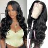 13x4 Lace Front Wigs Human Natural Hair, Body Wave, 150% Density, Pre Plucked Hairline, 24inch/60cm