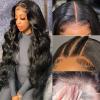 13x4 Lace Front Wigs Human Natural Hair, Body Wave, 180% Density, Pre Plucked Hairline, 30inch/75cm