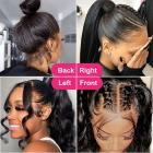 360 Lace Front Wigs Human Natural Hair, Body Wave, 180% Density, Pre Plucked Hairline, 24inch/60cm