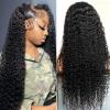 13x6 Lace Front Wigs Human Natural Hair, Deep Wave, 180% Density, Pre Plucked Hairline, 26inch/65cm