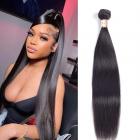 Haarverlenging Weeft, 100% Menselijk Natuurlijk Haar, Recht, 1 Bundel, 16inch/40cm