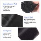 Haarverlenging Weeft, 100% Menselijk Natuurlijk Haar, Recht, 1 Bundel, 16inch/40cm