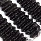 Tissage d'extension de cheveux, 100% cheveux naturels humains, vague profonde, 1 paquet, 10inch/25cm