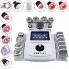 80K 11in1 Radiofrequency Cavitation Machine, with 6 Lipolaser Pads, Professional Ultrasonic Body Slimming System, Anti Cellulite Massager for Salon SPA