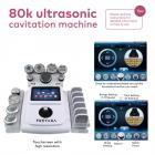 80K 11in1 Radiofrequency Cavitation Machine, with 6 Lipolaser Pads, Professional Ultrasonic Body Slimming System, Anti Cellulite Massager for Salon SPA