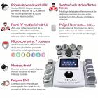 80K 11 en 1 Appareil de cavitation par radiofréquence avec 6 lipolaser-pads, système d'amincissement corporel ultrasonique professionnel, masseur anti-cellulite pour salon de beauté et spa