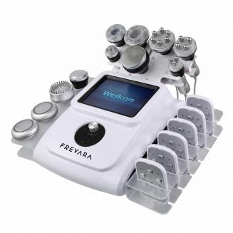 11in 1 80K Professioneel  Radiofrequentie-Cavitatieapparaat met 6 EMS-Pads – Ultrasoon Afslanksysteem en Anti-Cellulitemassageapparaat voor Salon en Spa