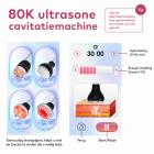 4in 1 80K RF-, Vacuüm- en Ultrasoon Cavitatieapparaat – Afslank- en Lichaamscontouringapparaat voor Gezicht, Armen, Taille, Buik en Benen