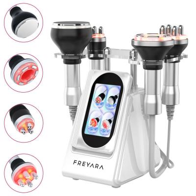 4in1 80K Radiofrequentie Cavitatie Apparaat, Vacuüm Ultrasoon Cavitatie Machine, Lichaamsafslankend Sculpterend Apparaat voor Gezicht, Arm, Taille, Buik, Been