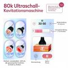 4in1 80K Radio-frequency Vacuum Ultrasonic Cavitation Machine, Body Slimming Sculpting Device for Face, Arm, Waist, Belly, Leg