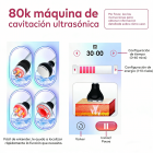 Máquina de cavitación ultrasónica por radiofrecuencia 4 en 1 de 80K para adelgazar rostro, brazos, cintura, abdomen y piernas.Entrega en un plazo de 4 a 7 días laborables.