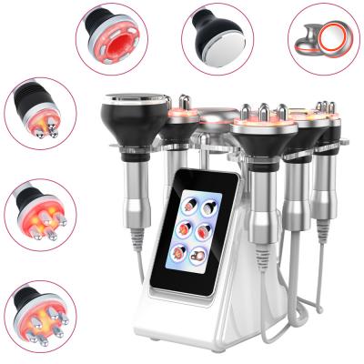 Sistema de cavitación ultrasónica por vacío RF de 80k 6 en 1 para quemar grasa, adelgazar y esculpir, con almohadillas EMS.