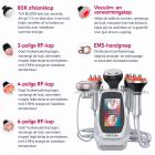 6in 1 80K RF-, Ultrasoon- en Vacuüm-Cavitatiesysteem met EMS-Pads – voor Vetverbranding, Afslanken en Lichaamscontouring