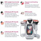 80k RF Ultrasonic Vacuum Cavitation System 6in1, for Fat Burning Body Slimming Sculpting, with EMS Pads