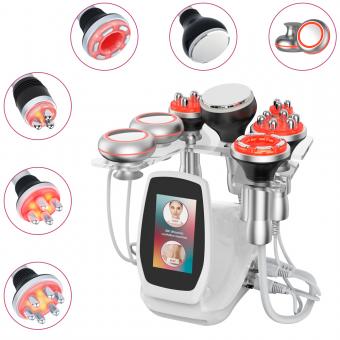 FREYARA Máquina Profesional de Cavitación Ultrasónica 80K RF 6 en 1 con Vacuum, EMS y Luz LED para Tratamientos Faciales y Corporales