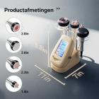 4in 1 40K RF-, Vacuüm- en Ultrasoon Cavitatieapparaat in Roségoud – Afslankapparaat voor Lichaamscontouring van Gezicht, Armen, Taille, Buik en Benen