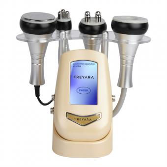 4in1 40K Abnehmen Maschine Vakuum Radiofrequenz Ultraschall Kavitationsgerät(Golden), Fettverbrennung, Anti Cellulite Schönheitsmaschine zur Körperformung mit Gesicht, Arm, Taille, Bauch, Bein