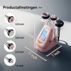 4in 1 40K RF-, Vacuüm- en Ultrasoon Cavitatieapparaat Roze – Afslank- en Lichaamscontouringapparaat voor Gezicht, Armen, Taille, Buik en Benen