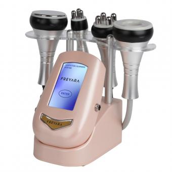 4in1 40K Radio-frequency Vacuum Ultrasonic Cavitation Machine (pink), Body Slimming Sculpting Device for Face, Arm, Waist, Belly, Leg