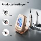 3in 1 40K RF-Cavitatieapparaat in Roségoud met 3 Massagekoppen – Afslank- en Lichaamscontouringapparaat voor Buikvet, Taille, Armen, Benen en Billen, met Netvoeding